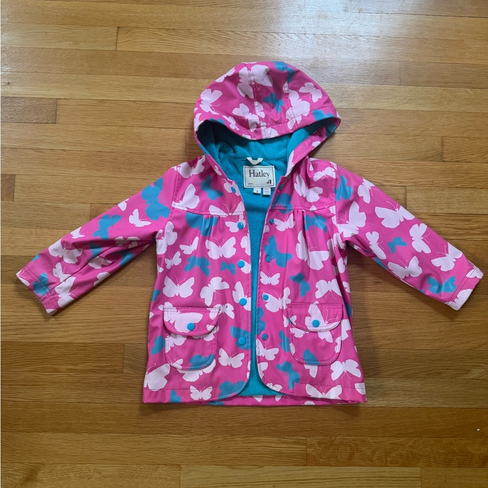 Hatley Girls Raincoat with Terry Liner